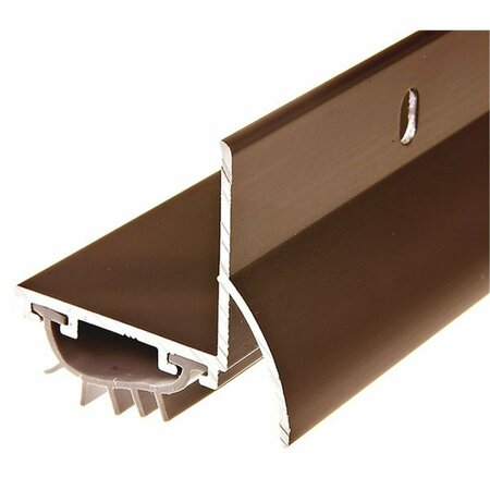 THERMWELL PRODUCTS U36BRH 1.37 x 36 in. L Shape Drip Cap Door Bottom, Brown 453968224